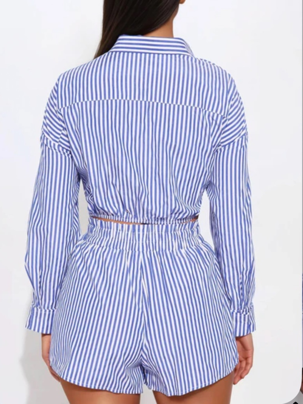Fashion Nova Coco Striped Short Set in Blue/combo - Picture 5 of 10